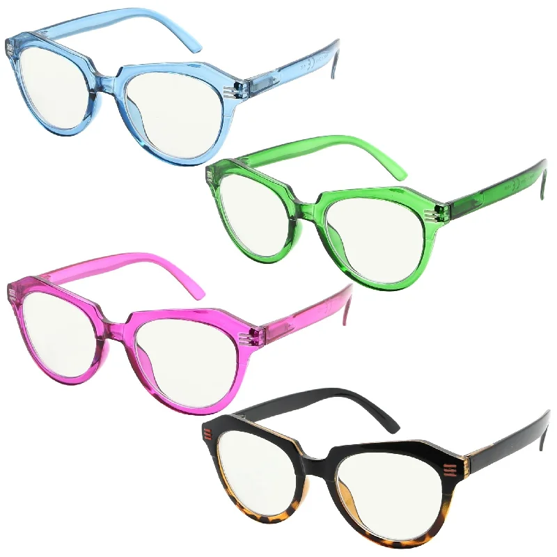 4 Pack Cat-eye Multifocus Reading Glasses M2110