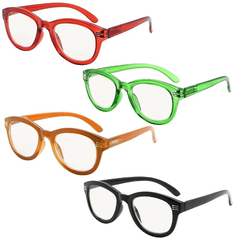 4 Pack Progressive Multifocus Reading Glasses M2107