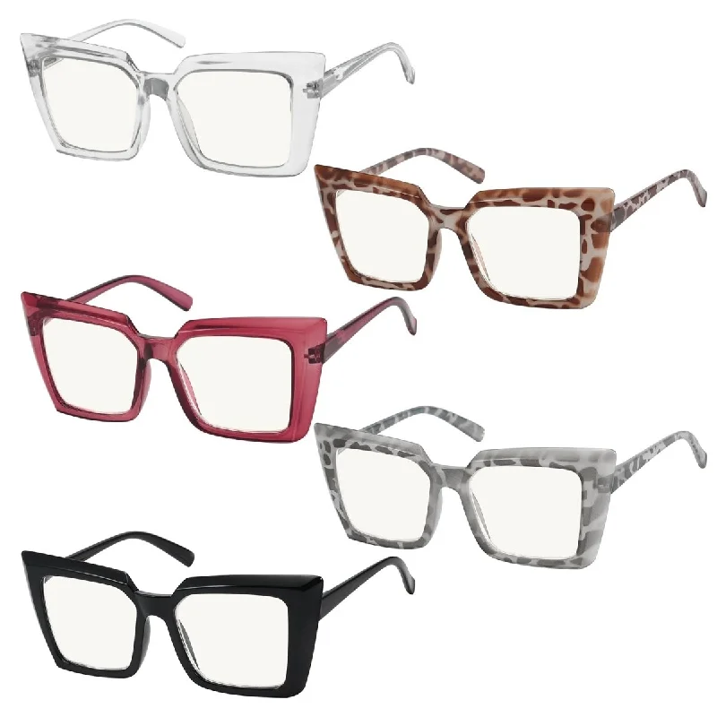 5 Pack Chic Progressive Multifocus Reading Glasses M2141