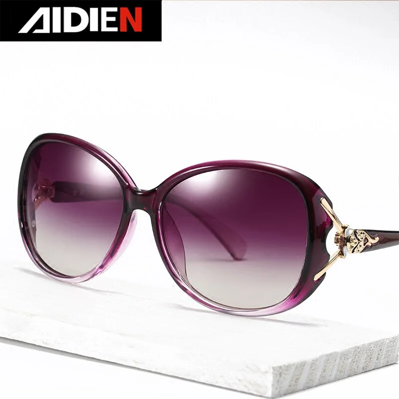 Aidien Women's Full Rim Polycarbonate Oval Sunglasses Reading Glasses 8842