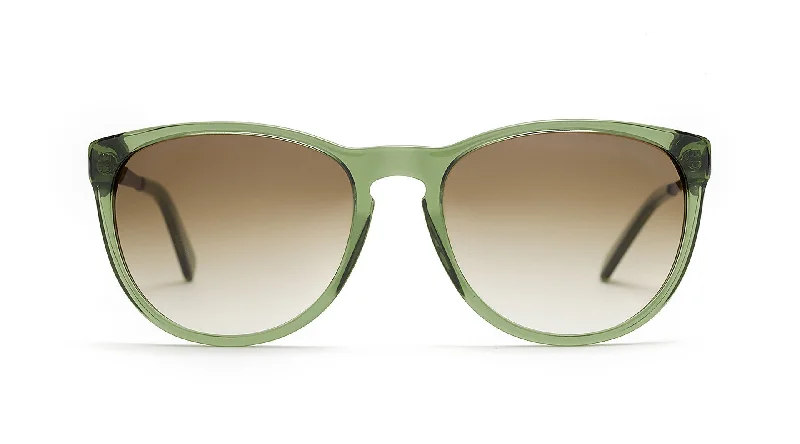 Opaque Green Crystal/Brown Gradient Lens