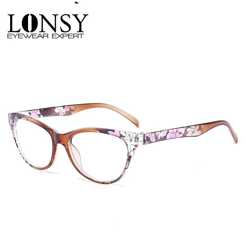 Lonsy Women's Full Rim Cat Eye Tr 90 Reading Glasses W596