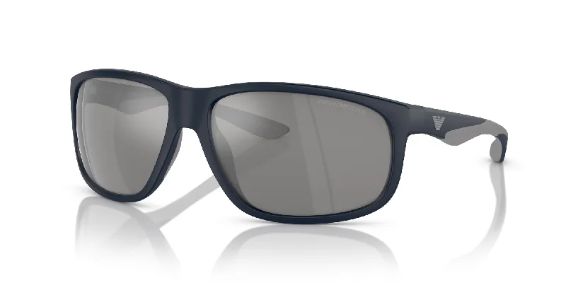 Matte Blue/Grey Silver Polarised Mirror