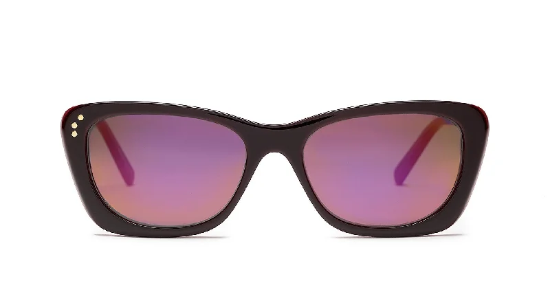 Deep Burgundy Red/Flash Pink Mirror Lens