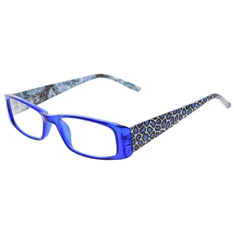 Leopard Rectangle Reading Glasses Chic Readers R006A