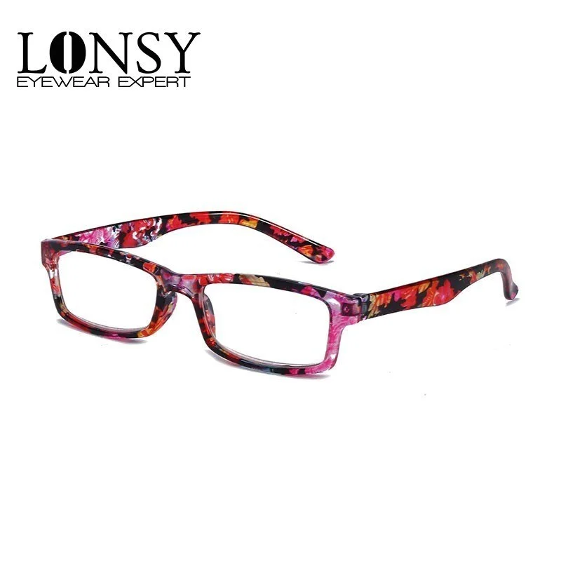 Lonsy Unisex Full Rim Square Polycarbonate Reading Glasses Fs18908