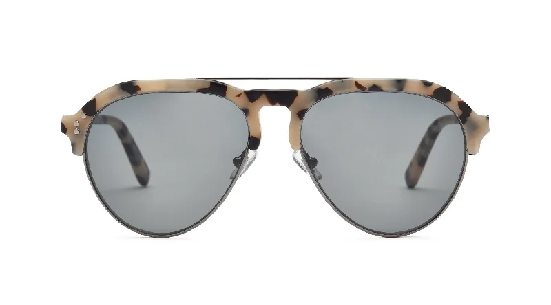 Matte Snow Leopard/Polarized Smoke Lens