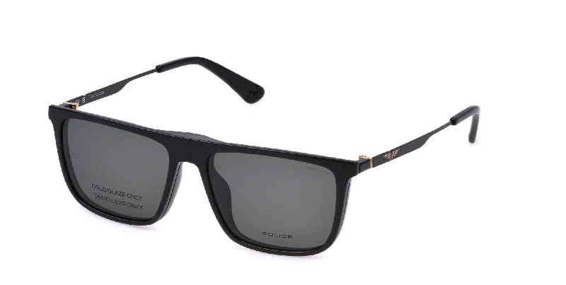 Total Shiny Black/Grey-Green Polarised