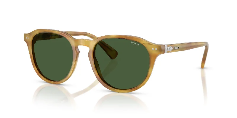 Shiny Tortoise Light Brown/Bottle Green