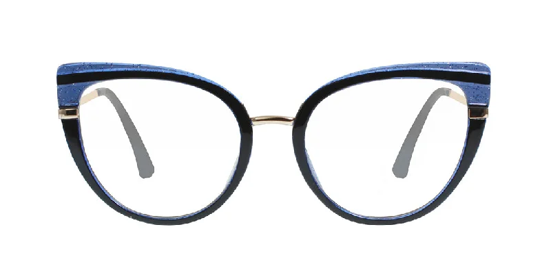 Snazzy Translucent Blue Reader Frames 7700