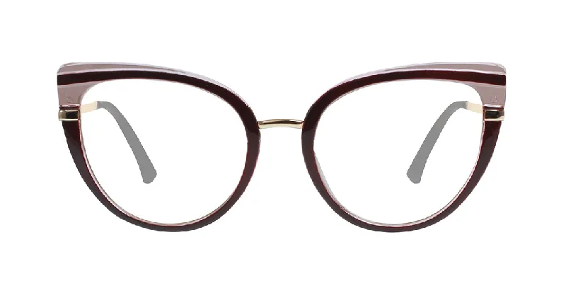 Snazzy Translucent Maroon Reader Frames 7700