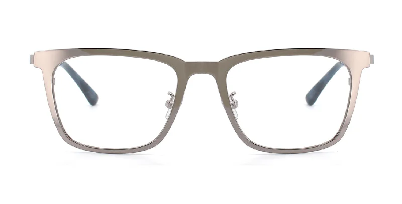 Lightweight Metal Rectangular Reading Glasses MT-36310-Silver