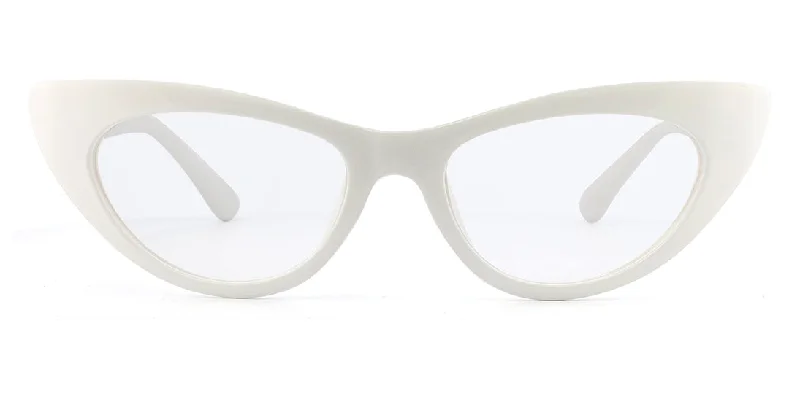 Beautiful Acetate Cat-eye Reading Glasses P6327 White