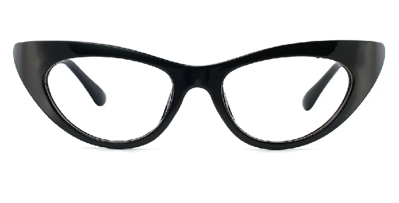 Beautiful Acetate Cat-eye Reading Glasses P6327 Black