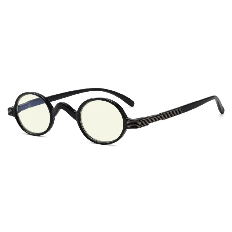 Small Frame Round Glasses Blue Light Filter UVR077X