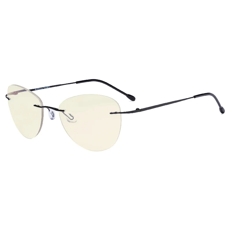 Rimless Pilot Progressive Multifocus Reading Glasses MWK9901B