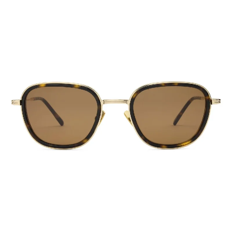 Gold / Dark Tortoise - Brown Lens