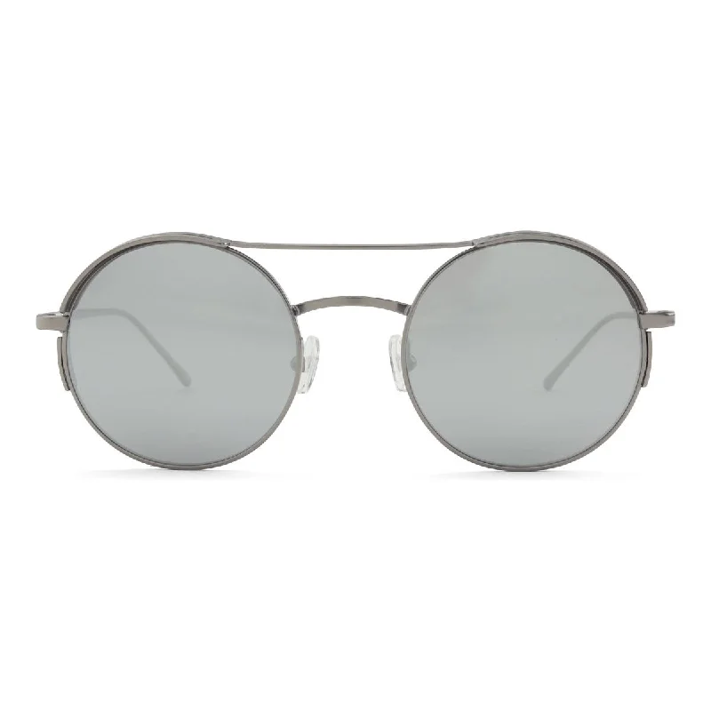 Matte Lt. Gunmetal - Silver Mirror Lens