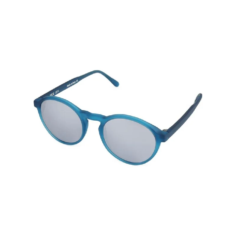 Matte Blue / Silver Mirror Lens