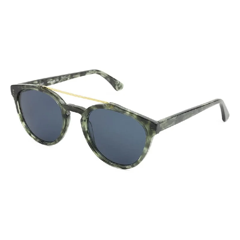 Sage Havana / Gold / Dark Blue Lens