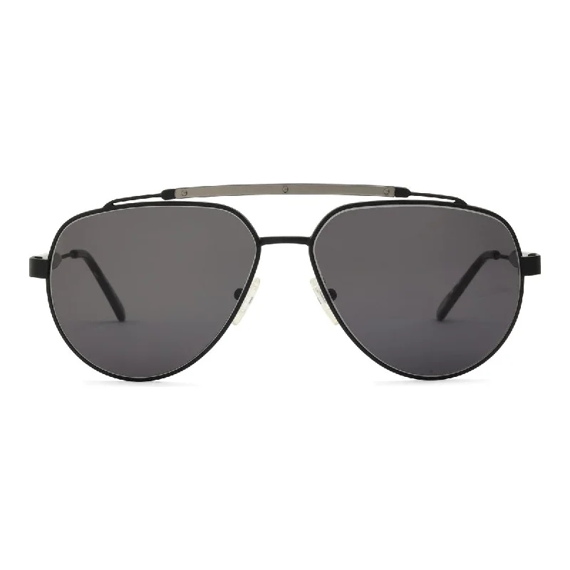 Black / Black Tortoise - Grey Lens