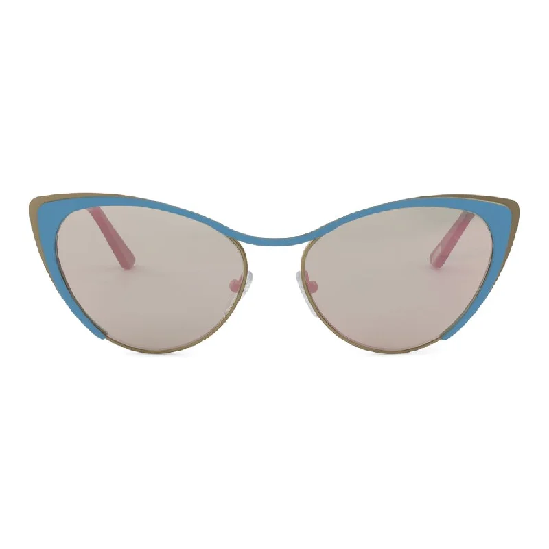 Rose Gold / Lt. Blue - Rose Gold Mirror Lens