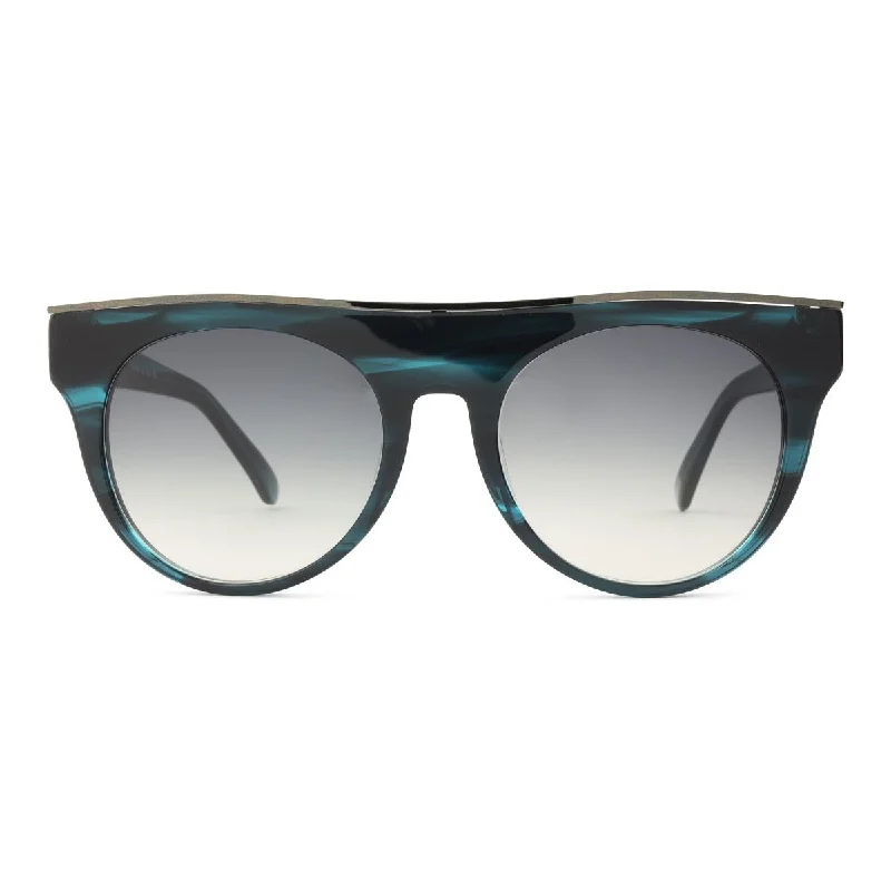 Turquoise / Gunmetal - Grey Gradient Lens