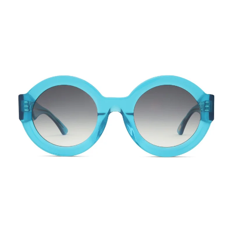 Fluorescent Blue - Grey Gradient Lens