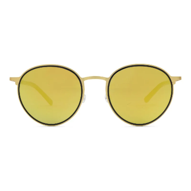 Matte Gold / Black - Gold Mirror Lens