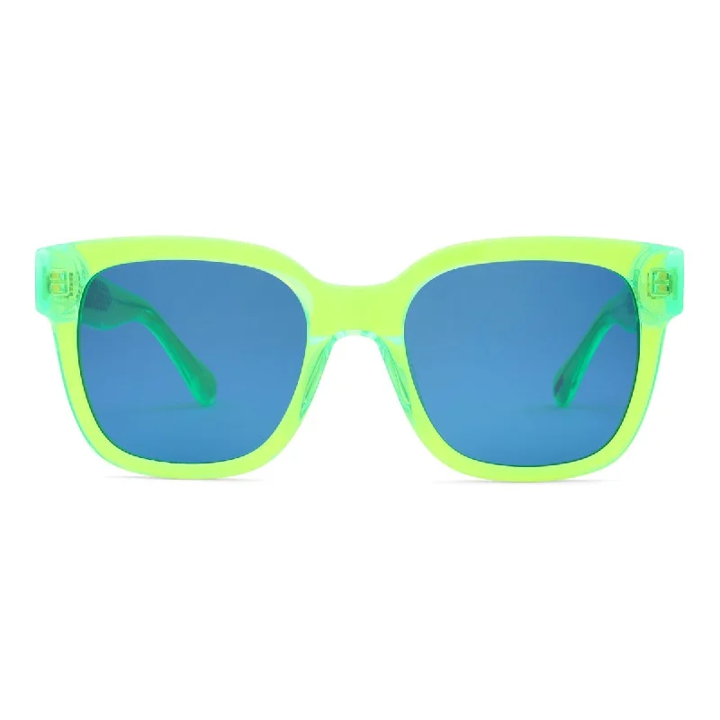 Neon Green - Blue Lens