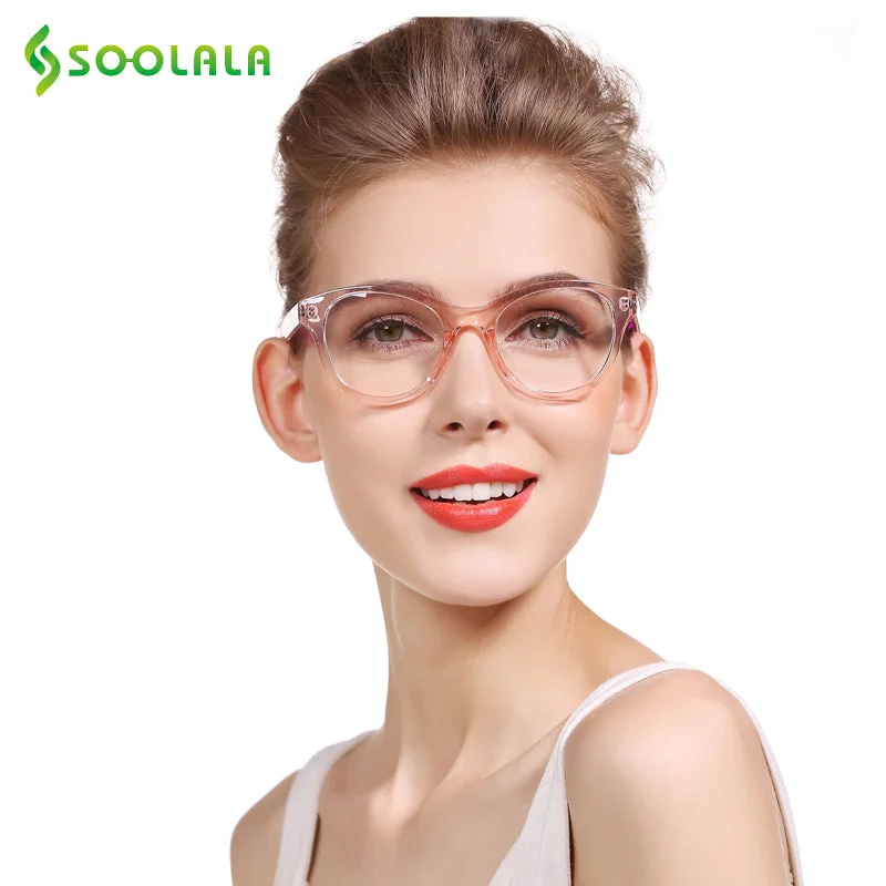 Soolala Brand Women's Oversized Tr 90 Reading Glasses 6900