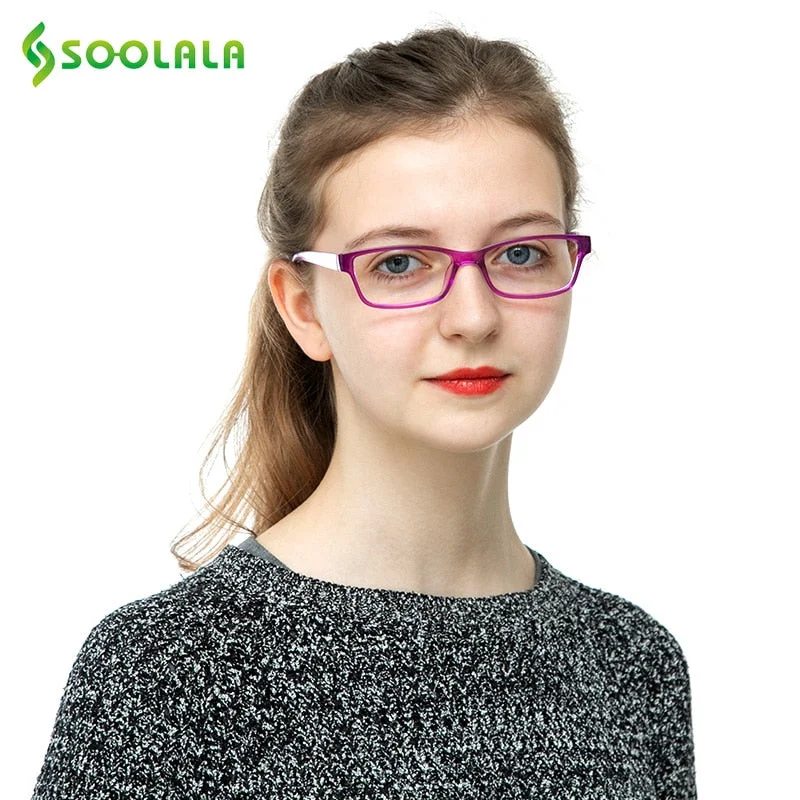 Soolala Spring Hinge Reading Glasses 6-09-283A Women Men Slim Light Eyewear +1.0 1.25 1.5 1.75 To 2.75 3.0 3.5 4.0