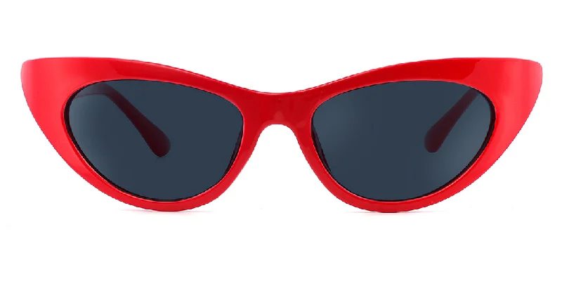 Beautiful Acetate Cat-eye Sunglasses P6327 Red