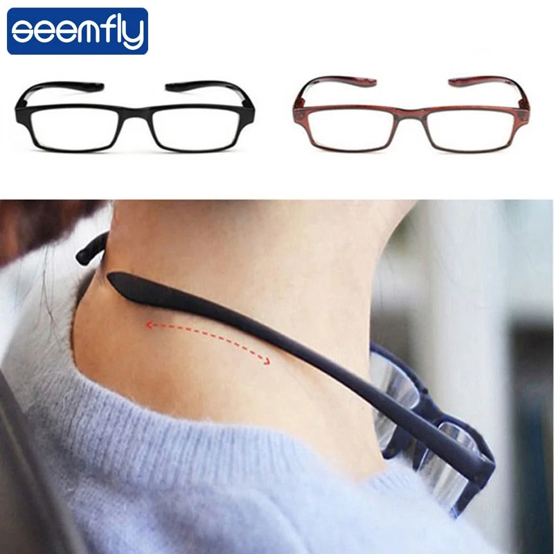 Seemfly Unisex Full Rim Rectangle Polycarbonate Reading Glasses 5031