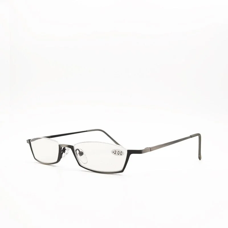 Yujo Unisex Alloy Semi Rim Square Frame Reading Glasses Y006