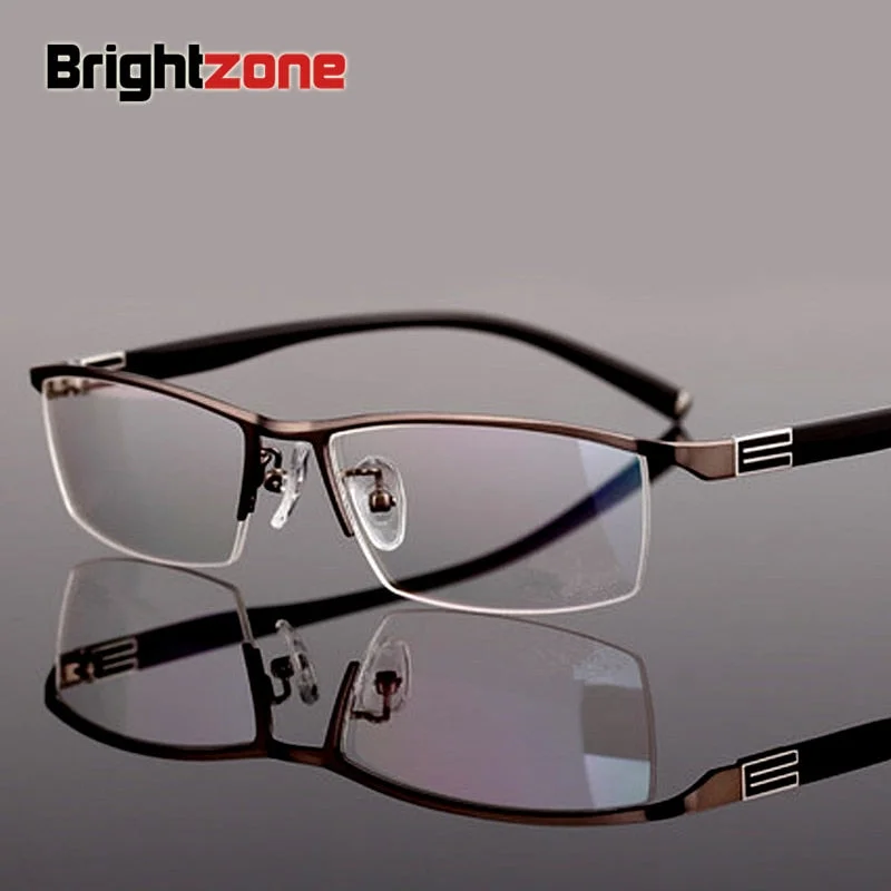 Brightzone Unisex Semi Rim Alloy Reading Glasses 5514