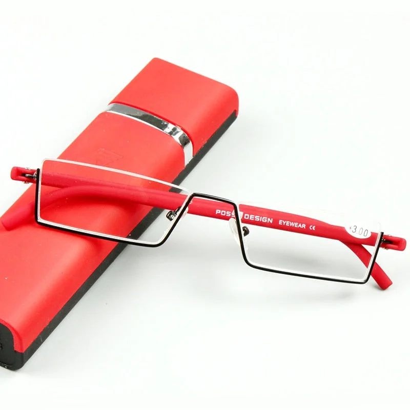 Unisex Half Rim Alloy Frame Reading Glasses Fy001