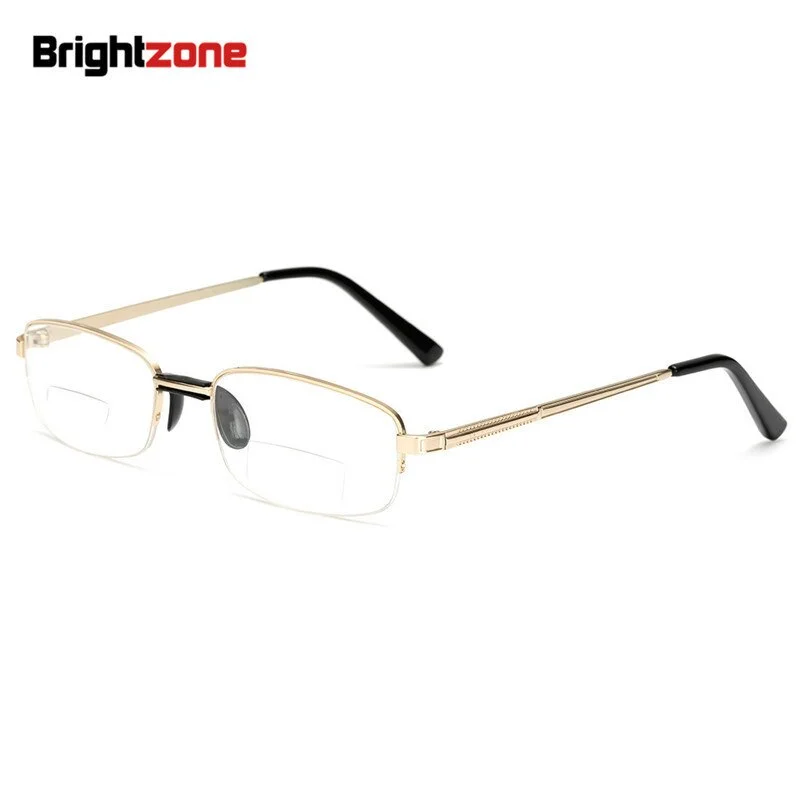 Brightzone Unisex Full Rim Square Alloy Reading Glasses 4456