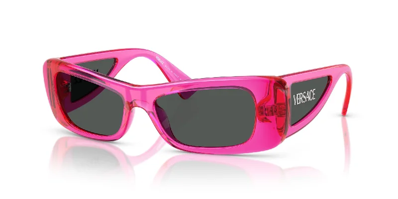 Fuchsia Fluo Transparent/Dark Grey