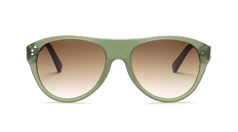 Opaque Green Crystal/Brown Gradient Lens