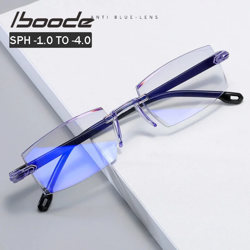 Iboode Women's Rimless Square Acetate Reading Glasses 5132