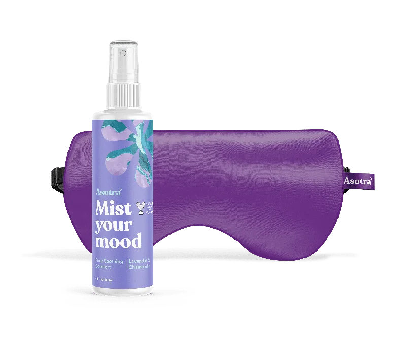 Purple Eye Pillow and Lavender Mist Bundle