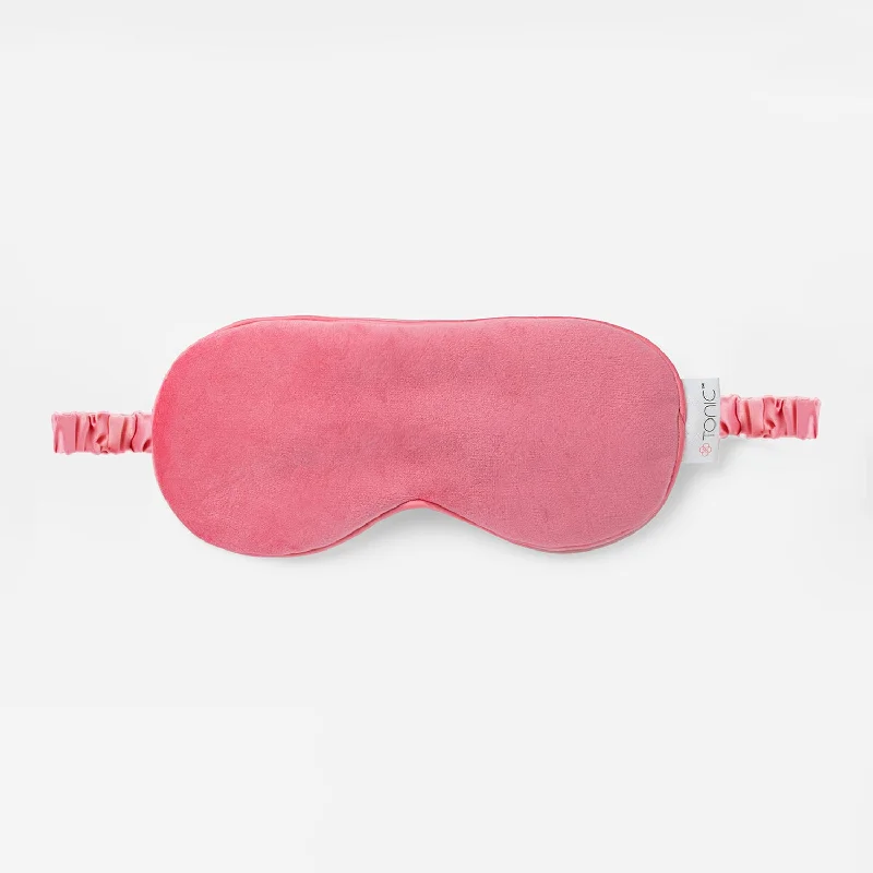 Eye Mask - Luxe Velvet Coral