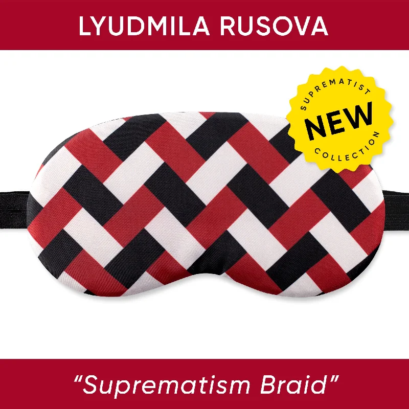 Suprematist Braid Sleep Mask