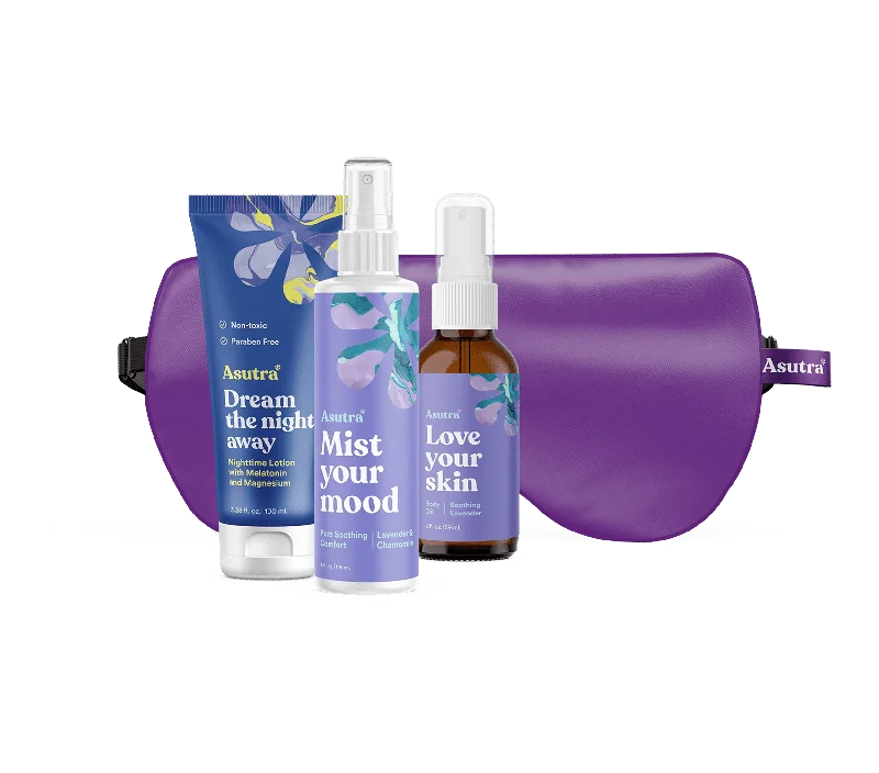 Ultimate Sleep Bundle (Purp Eye Pillow, Dream 100ml, PSC + 2 oz. Lav Body Oil)